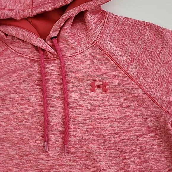 Under Armour Cold Gear Storm 1 Heathered Pink Hoodie Pocket Size S - Picture 6 of 14
